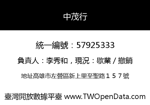 中茂行