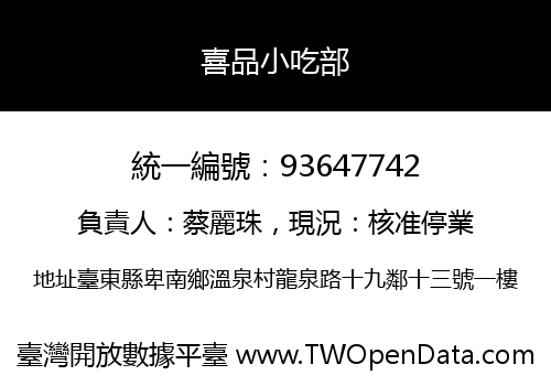 喜品小吃部