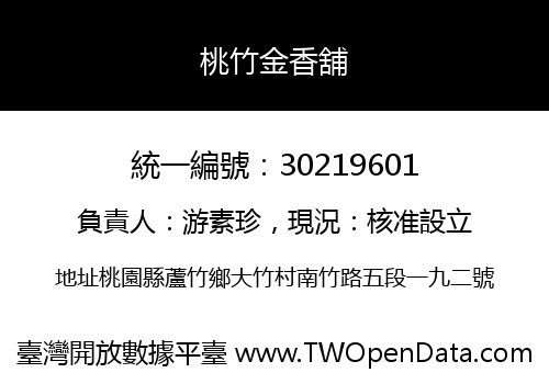 桃竹金香舖
