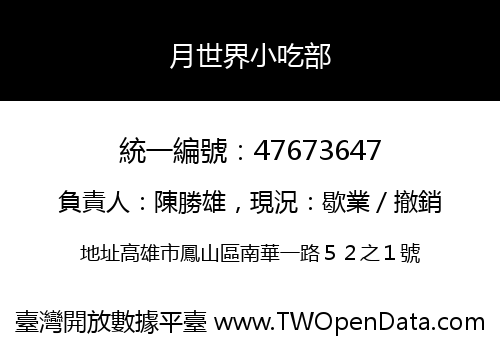 月世界小吃部