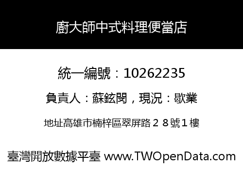 廚大師中式料理便當店