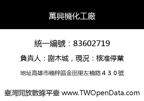 萬興機化工廠