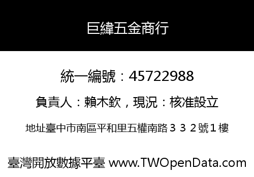 巨緯五金商行