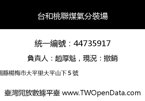 台和桃聯煤氣分裝場