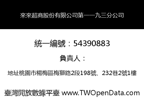 來來超商股份有限公司第一一九三分公司