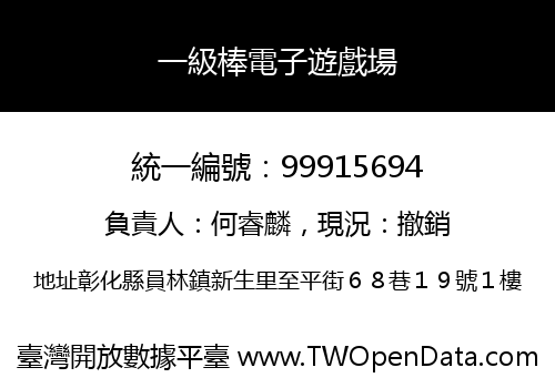 一級棒電子遊戲場