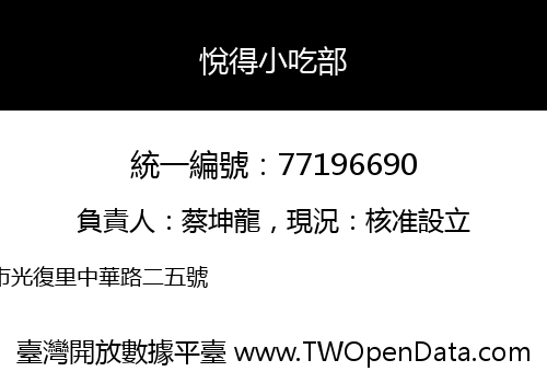 悅得小吃部