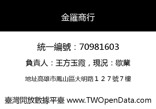 金羅商行