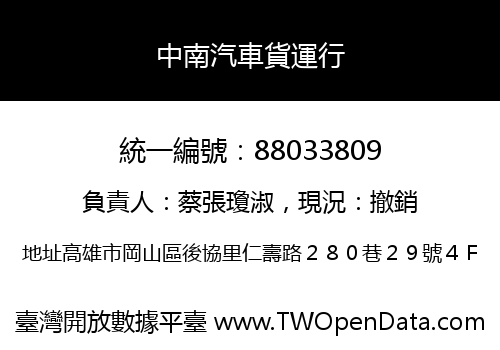 中南汽車貨運行