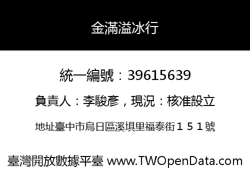 金滿溢冰行