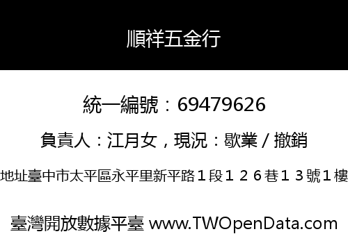 順祥五金行