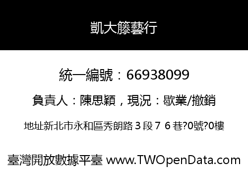 凱大籐藝行