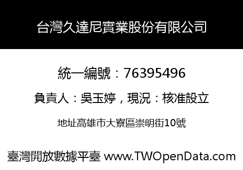 台灣久達尼實業股份有限公司