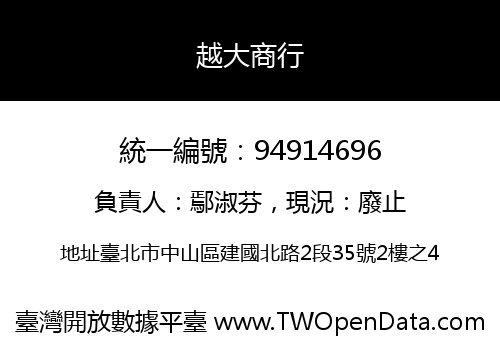 越大商行