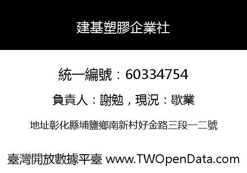 建基塑膠企業社