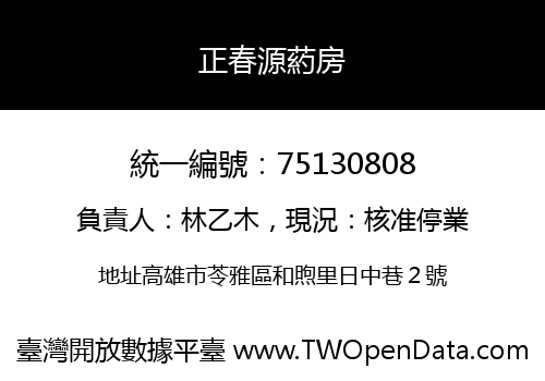 正春源葯房