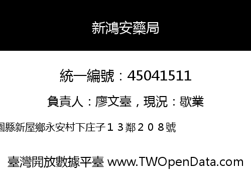 新鴻安藥局