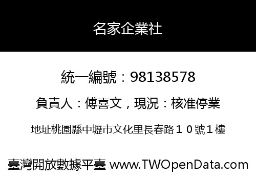 名家企業社