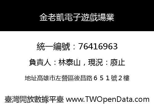 金老凱電子遊戲場業