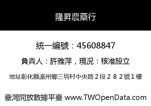 隆昇農藥行