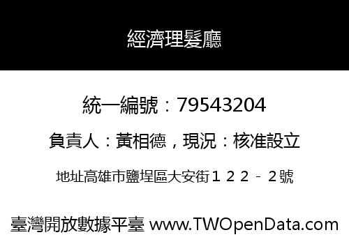 經濟理髮廳