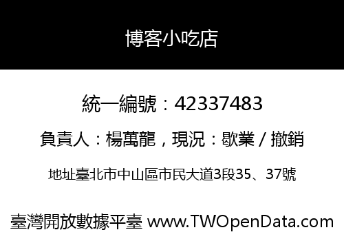 博客小吃店