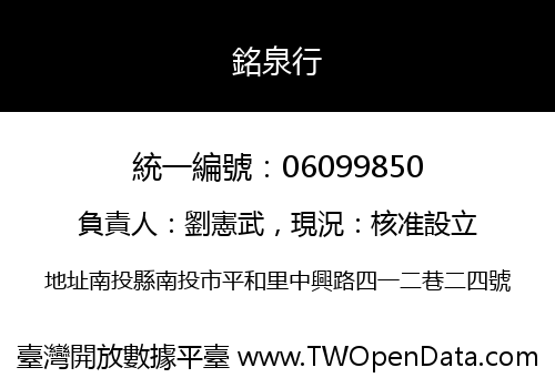 銘泉行
