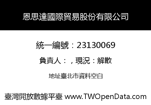 恩思達國際貿易股份有限公司