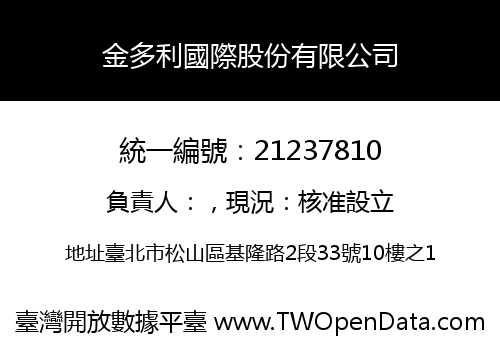 金多利國際股份有限公司