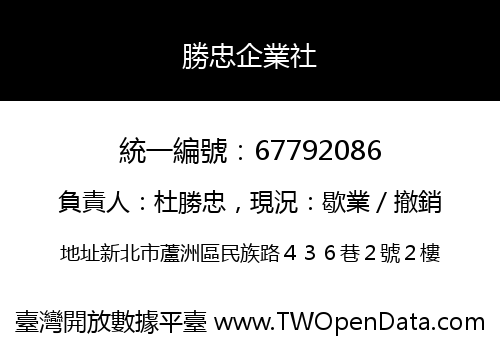 勝忠企業社