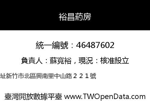 裕昌葯房