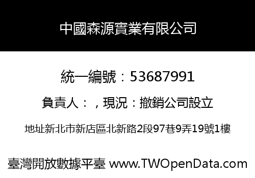 中國森源實業有限公司