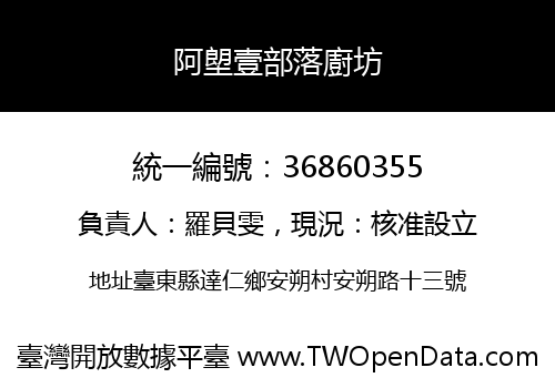 阿塱壹部落廚坊