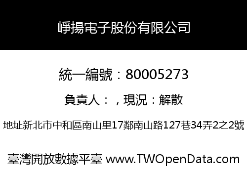 崢揚電子股份有限公司