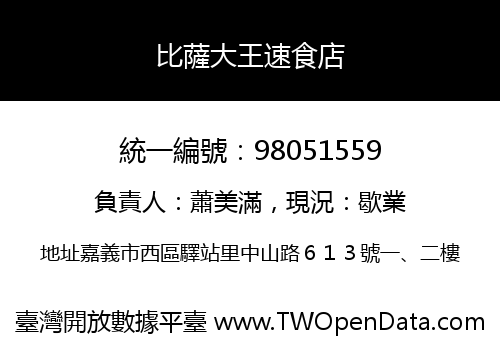 比薩大王速食店
