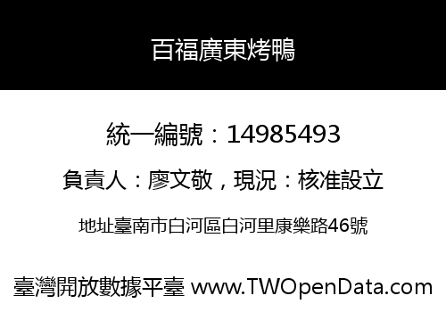 百福廣東烤鴨