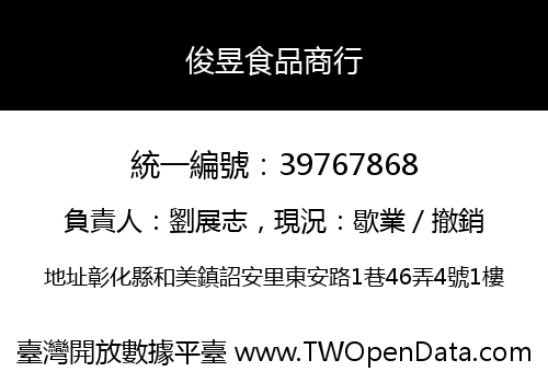 俊昱食品商行