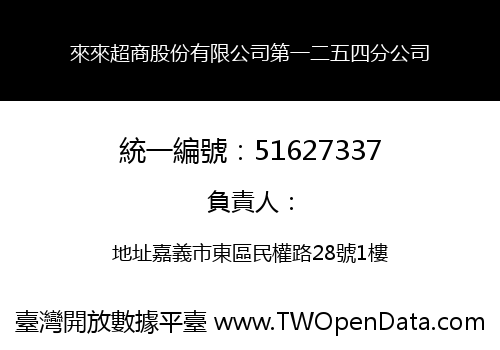 來來超商股份有限公司第一二五四分公司