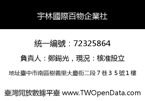 宇林國際百物企業社