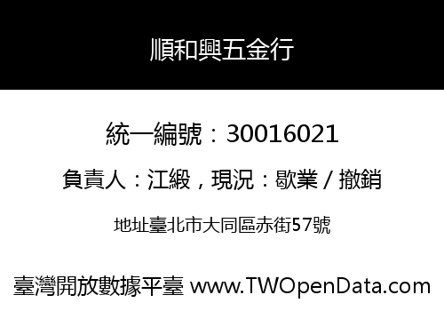順和興五金行