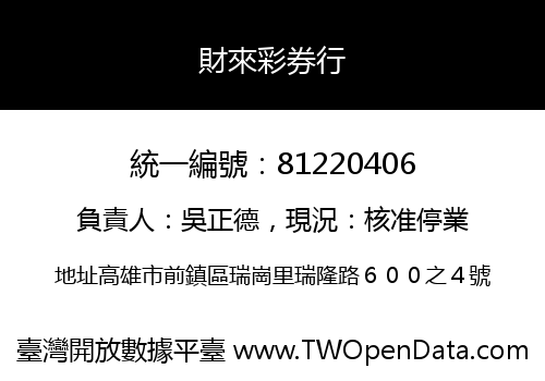 財來彩券行
