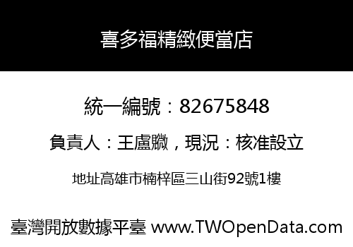 喜多福精緻便當店
