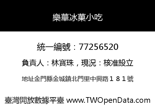 樂華冰菓小吃