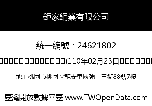 鉅家鋼業有限公司