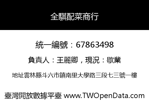 全騏配菜商行