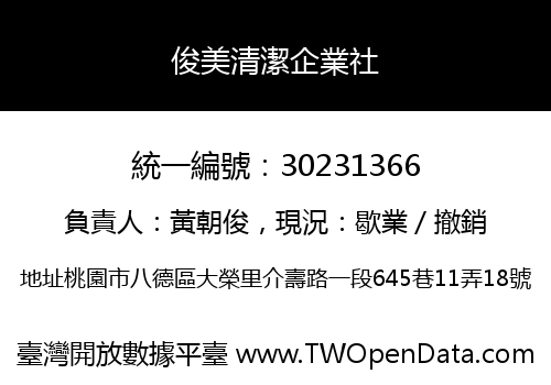 俊美清潔企業社