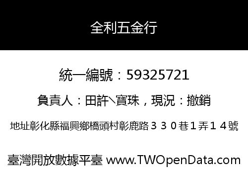 全利五金行