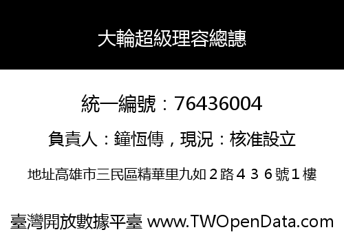 大輪超級理容總譓