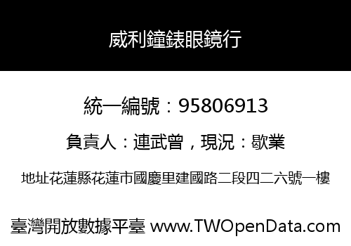 威利鐘錶眼鏡行