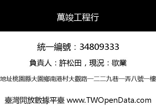 萬竣工程行